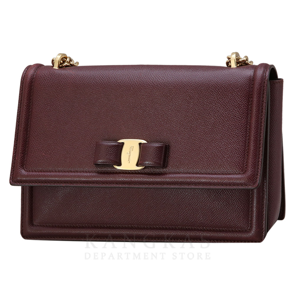 FERRAGAMO(USED)페레가모 바라리본 체인 숄더백